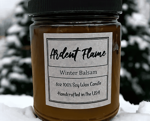 Ardent Flame Candle - Winter Balsam 8oz.