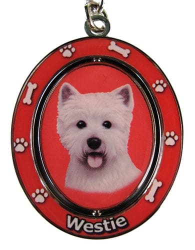 Spinning Dog Keychain -