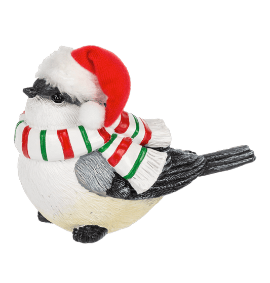 Candy Cane Bird Figurine - Red/GreenScarf