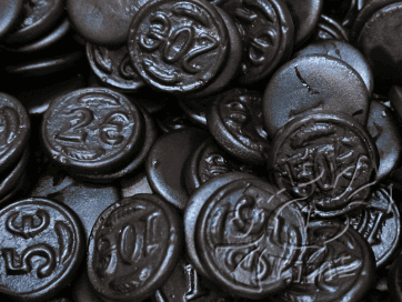 Dutch Licorice Coins - 1 Pound