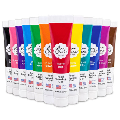 Ann Clark Food Coloring Gel 12-Pack