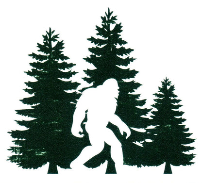 Big Foot In Front Of Trees Sticker