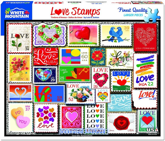 Love Stamps - 1000 Piece Jigsaw Puzzle