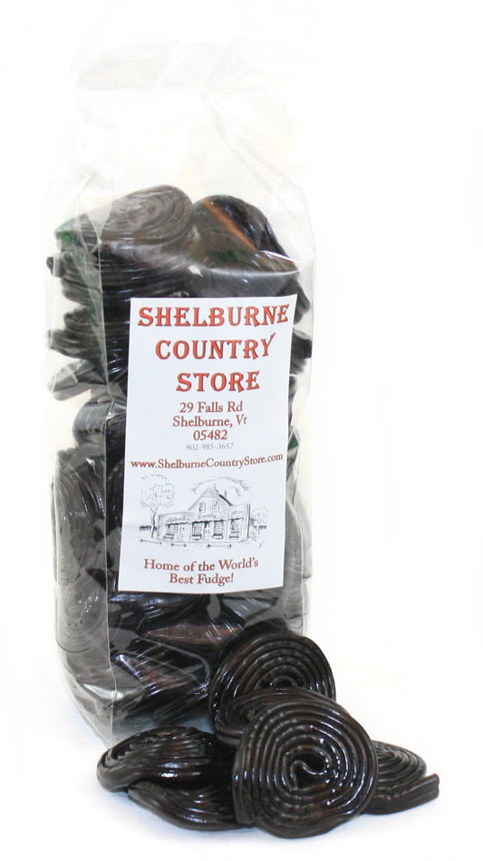 Verberg Licorice Pinwheels - Black 1 Pound