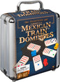 Mexican Train Dominoes Game in Aluminum Carry Case