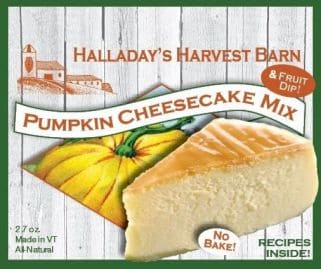 Halladay's Pumpkin Cheese Cake Mix