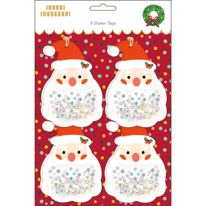 Santa Shaker Holiday Tags