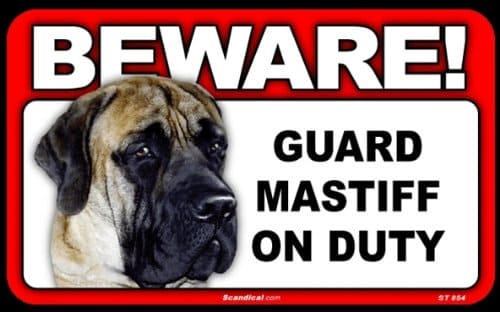 Beware Guard Dog On Duty Sign -