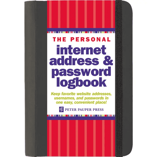 Black Internet Address & Password Organizer