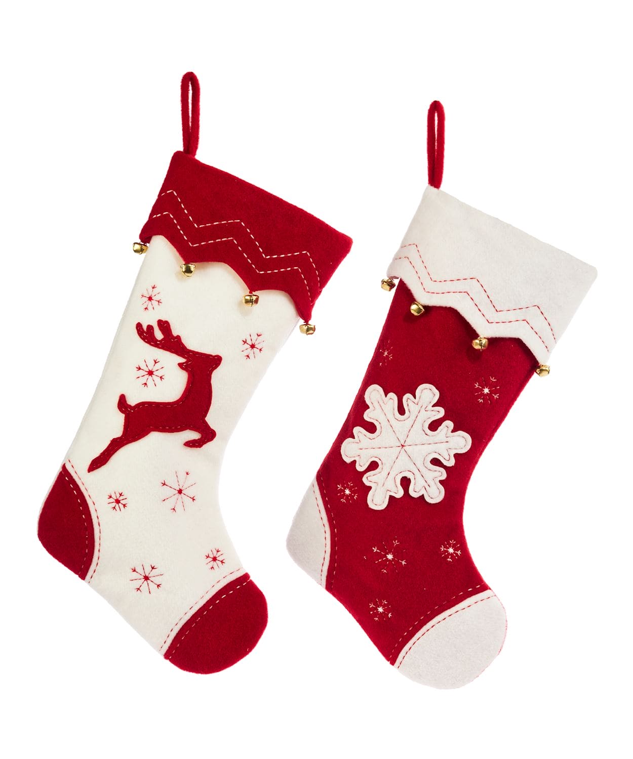 Christmas Stocking w/ Bells -