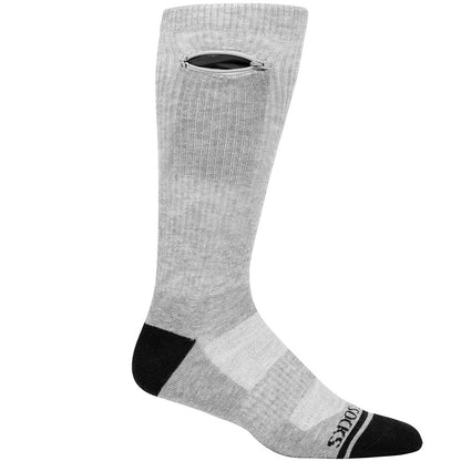 Pocket Socks - Crew Grey - Medium