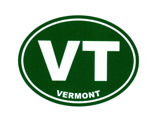 Vermont Green Euro Sticker