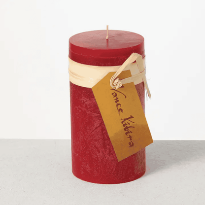 Cranberry Timber Tall Pillar Candle