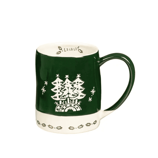 18 oz Ceramic Winter Trees Cup