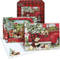 Puppies & Presents Assorted Boxed Christmas Cards - 18 Greeting Cards