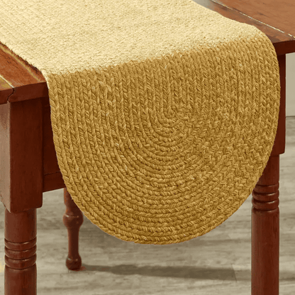 Spice Bin Braided Table Runner 54"L - Cumin