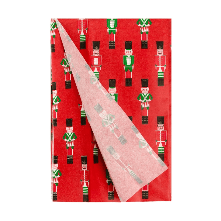 Red Nutcracker Christmas Tissue Paper - 4 Pack