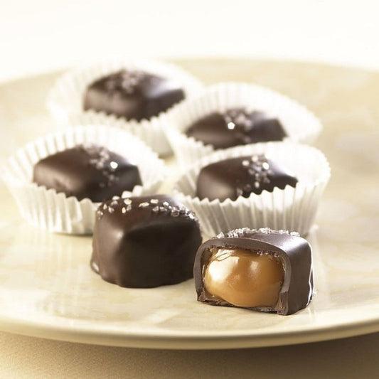 Asher's Sea Salt Caramels Vanilla Caramels 1 Pound -