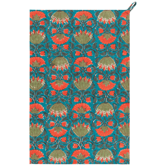 Allure Block Print Dishtowel