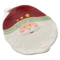 Jolly Santa Ceramic Christmas Platter