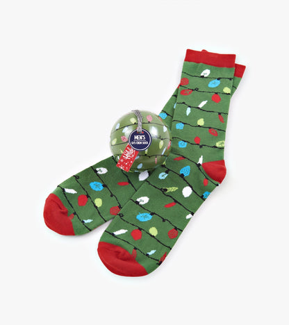 Northern Lights Men's Socks in Ornament Balls