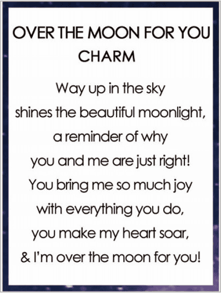 Over the Moon For You Charm