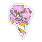 Sweet like Candy Cotton Candy Sticker