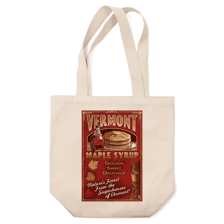 Vermont Maple Syrup Vintage Sign - Tote Bag