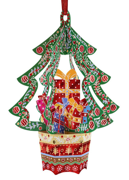 Presents Tree Bauble Card