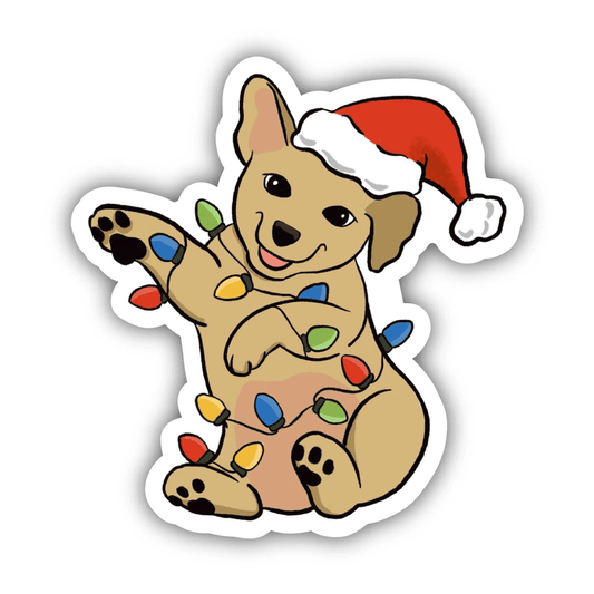 Dog & Lights Sticker