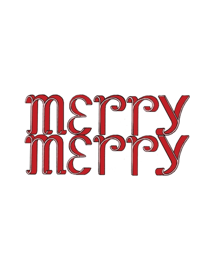 Holiday Mini Card - Merry Merry