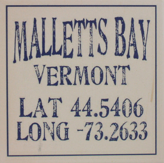 Local Towns Ceramic Coaster -  Malletts Bay