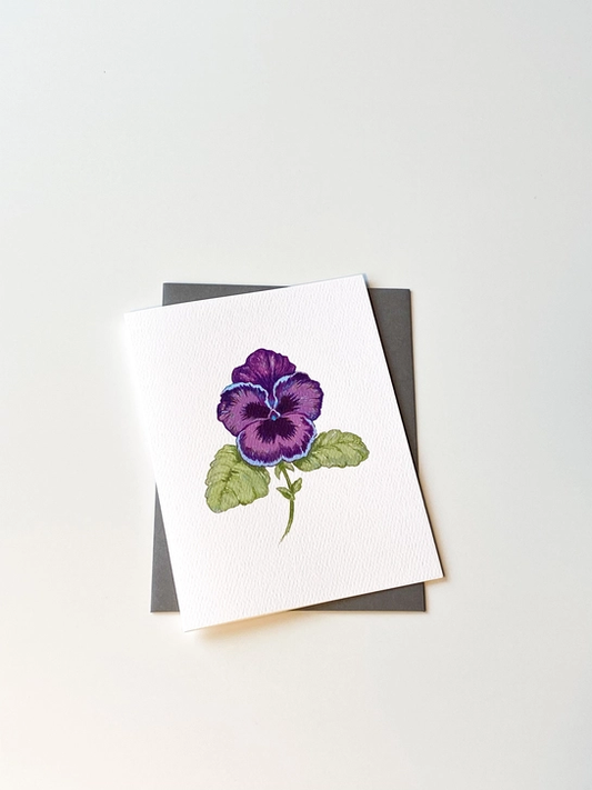 Purple Pansy - Everyday Card