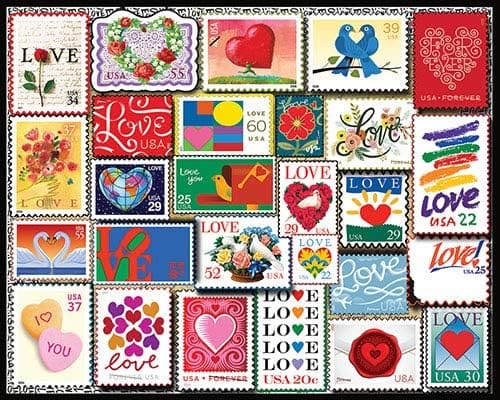 Love Stamps - 1000 Piece Jigsaw Puzzle