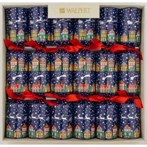 Christmas Village  Crackers - 12" 6ct.