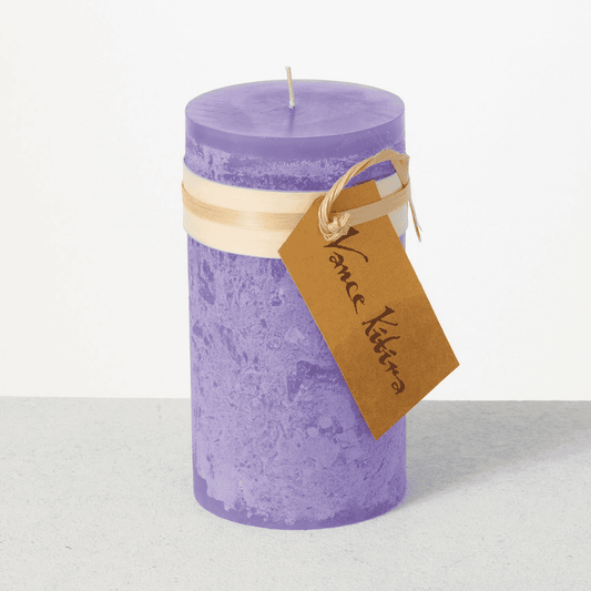 Timber Pillar Candle - (6") Purple