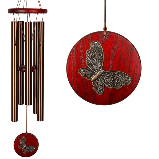 Woodstock Habitats Chime - Bronze - Butterfly