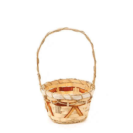 Patterned Handled Basket