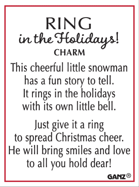 Ring in the Holidays Charm