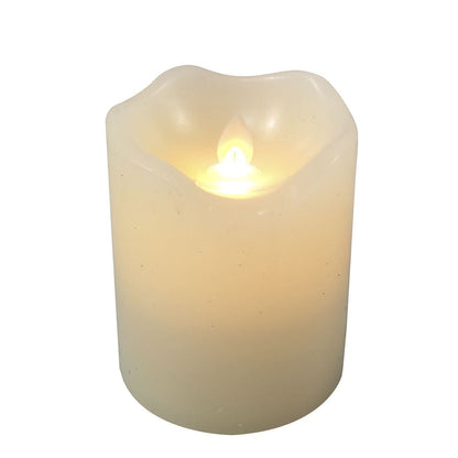 Battery-Operated Flicker Flame White LED Candle