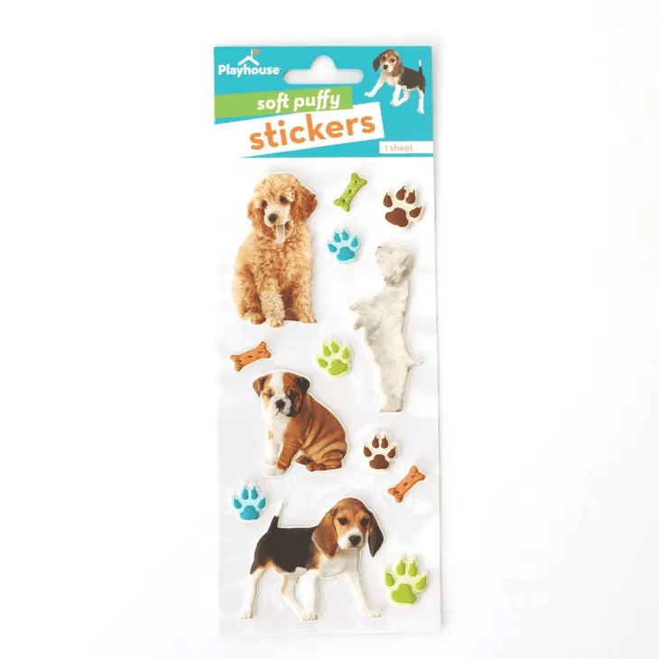 Puppy Puffy Stickers