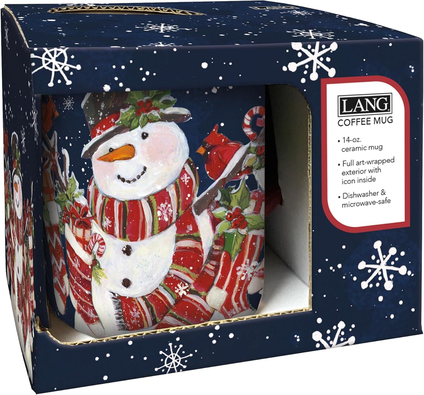 Snowman & Stockings Coffee Mug