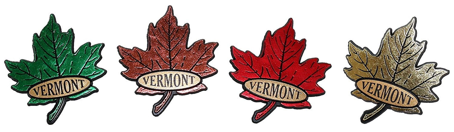 Vermont Leaf Mini Magnet -