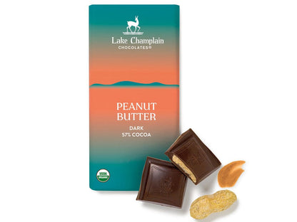 Lake Champlain Organic Bar Dark Chocolate Peanutbutter - 3.00oz