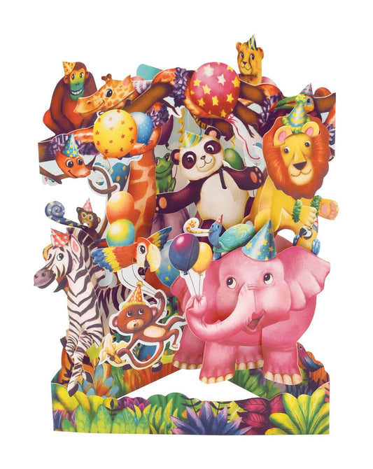 Animal Party- Swing Card - Shelburne Country Store