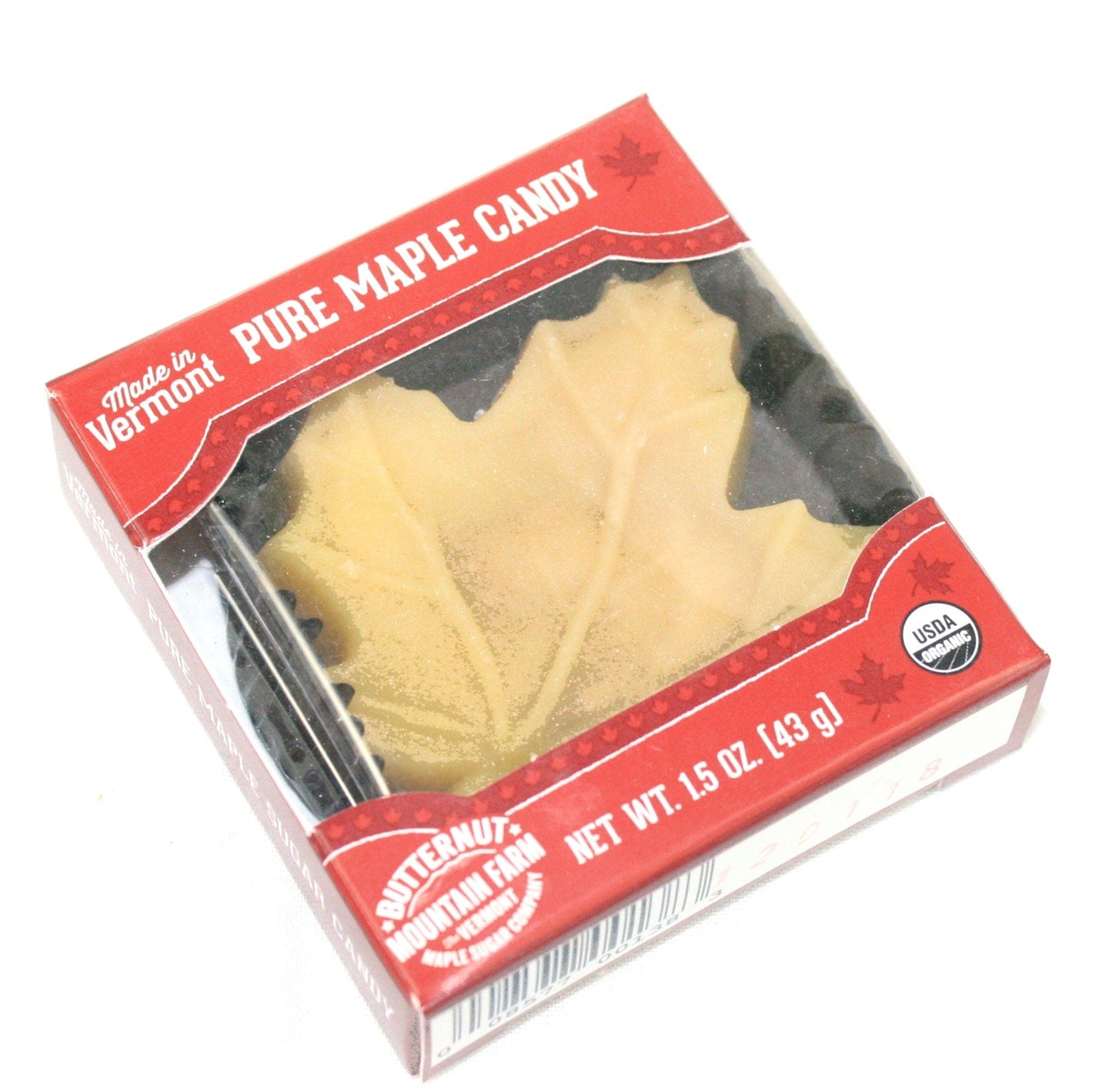 Maple Sugar Candy Leaf - 1.5oz