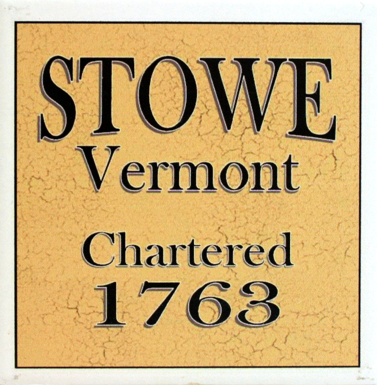 Local Towns Ceramic Coaster - - Shelburne Country Store