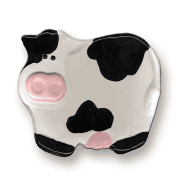 3" Mini Cow Dish