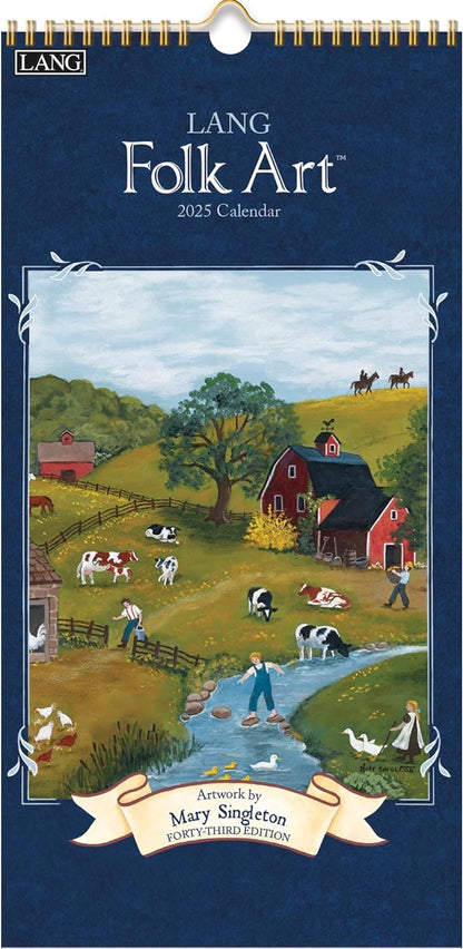 Lang Folk Art 2025 Vertical Wall Calendar