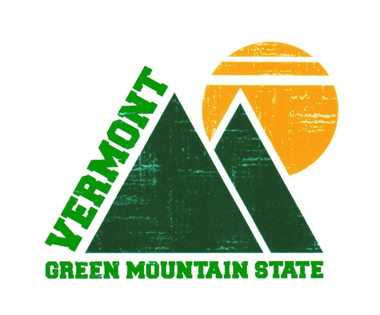 Two Green Triangles (Mnts) Sticker